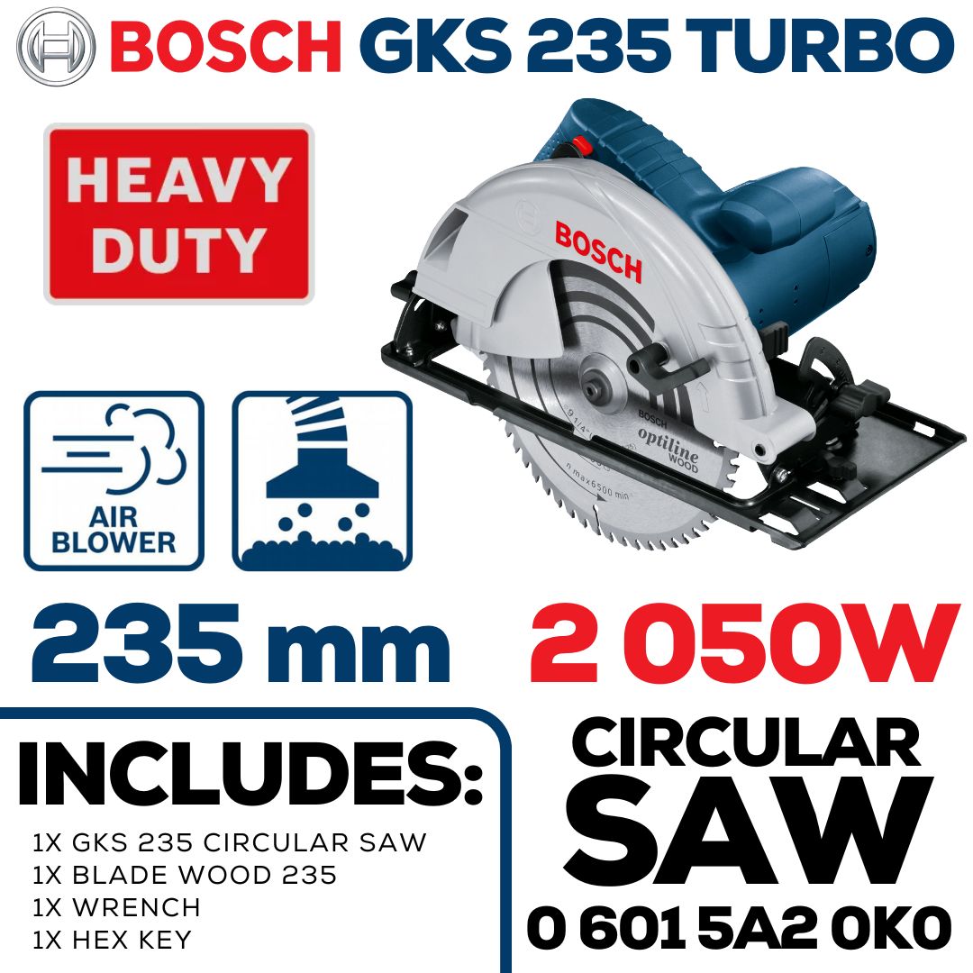 Bosch 2050W Circular Saw 235mm | Shop Online