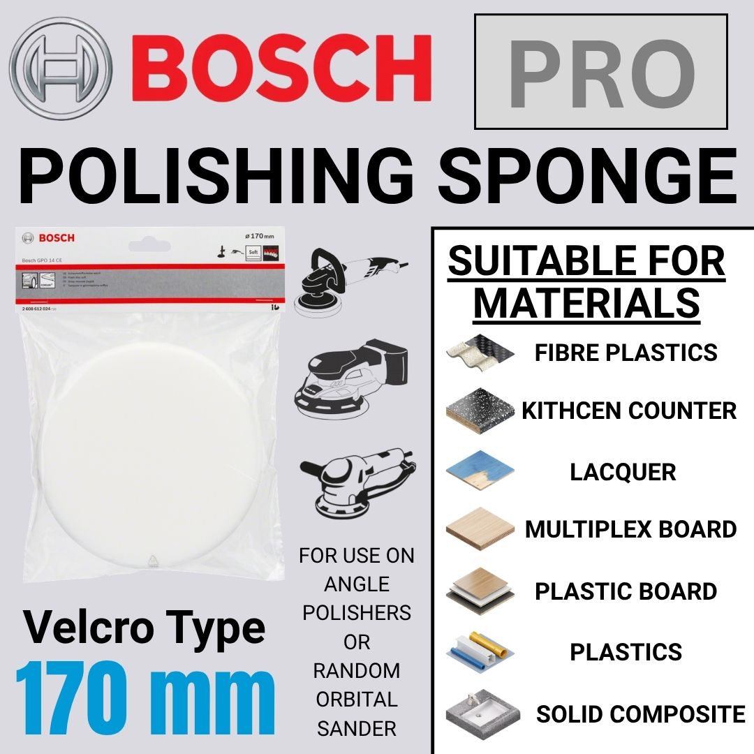 Bosch Pro Soft Foam Disc | 170 mm | Velcro