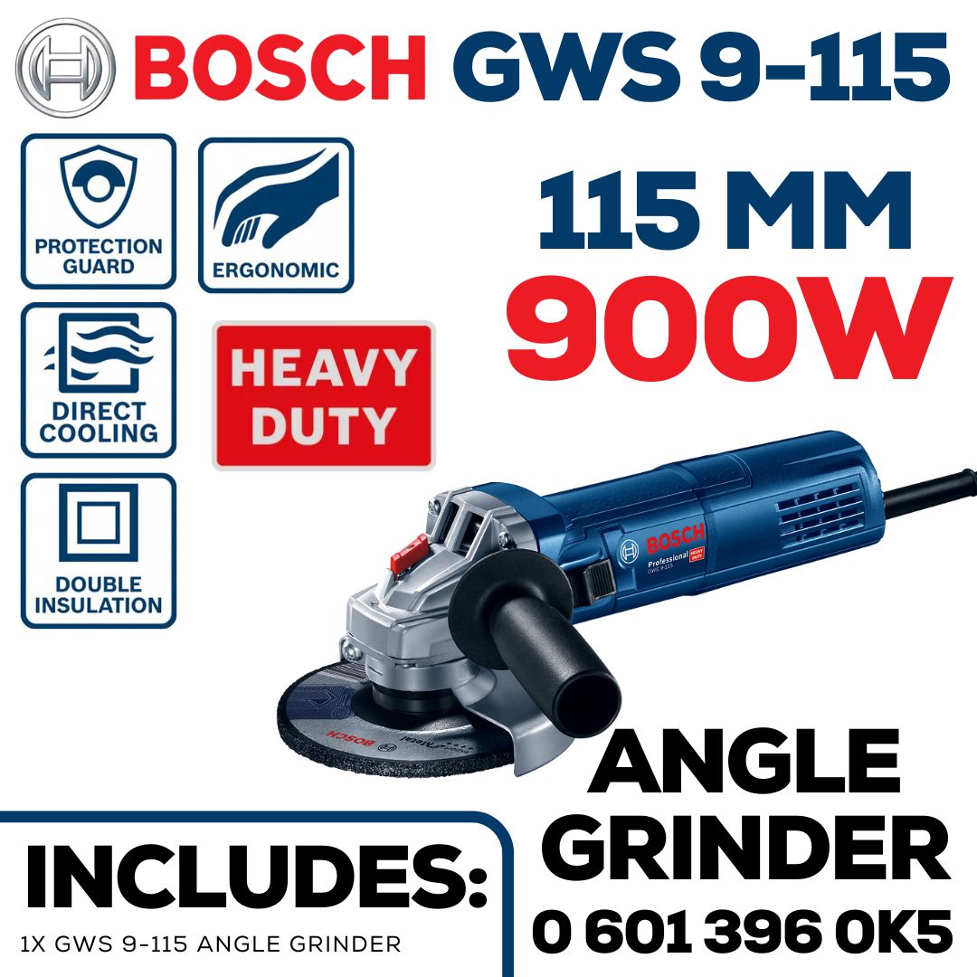 Bosch 900W Angle Grinder 115mm | GWS 9-115 | Shop Online