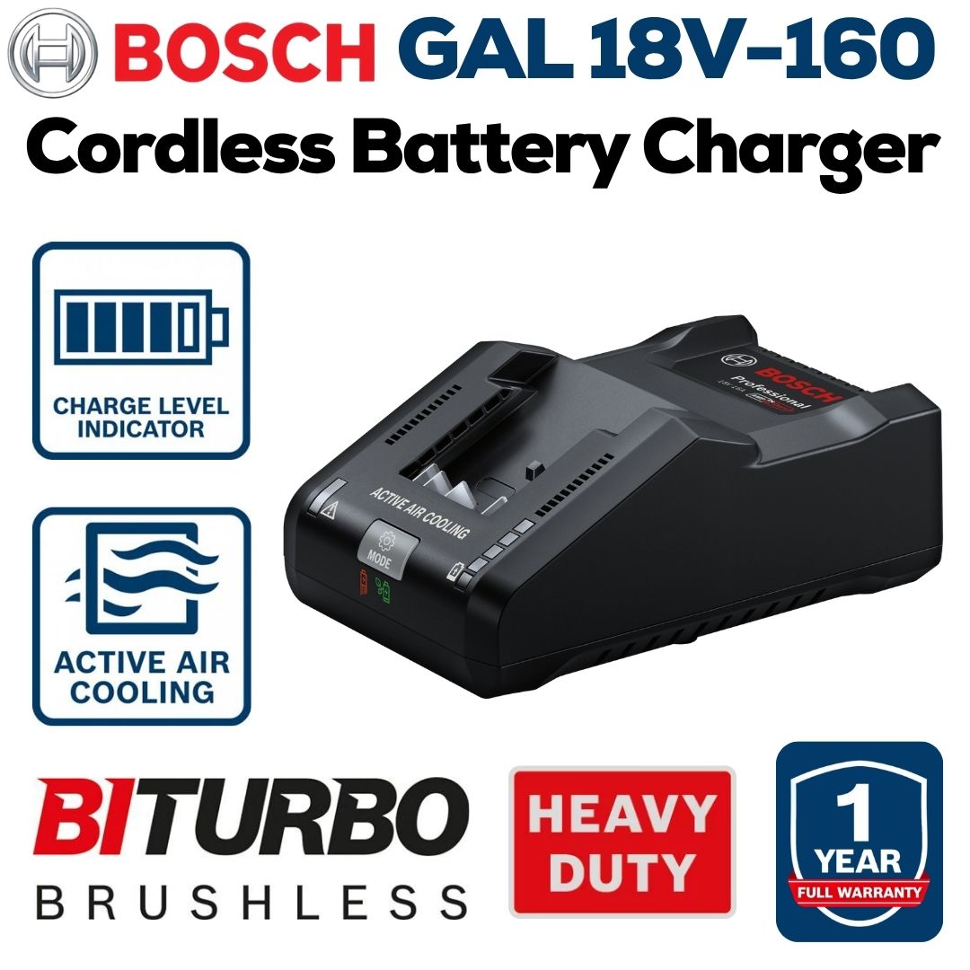 Bosch 18V Ultra Fast Quick Battery Charger GAL 18V-160 | Bethanie Hardware