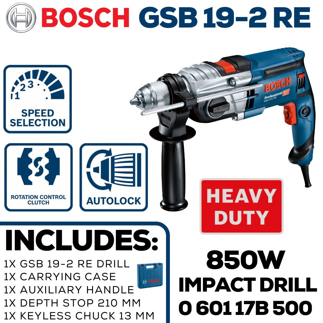 Bosch Impact Drlll 850W | 13mm Keyless Chuck