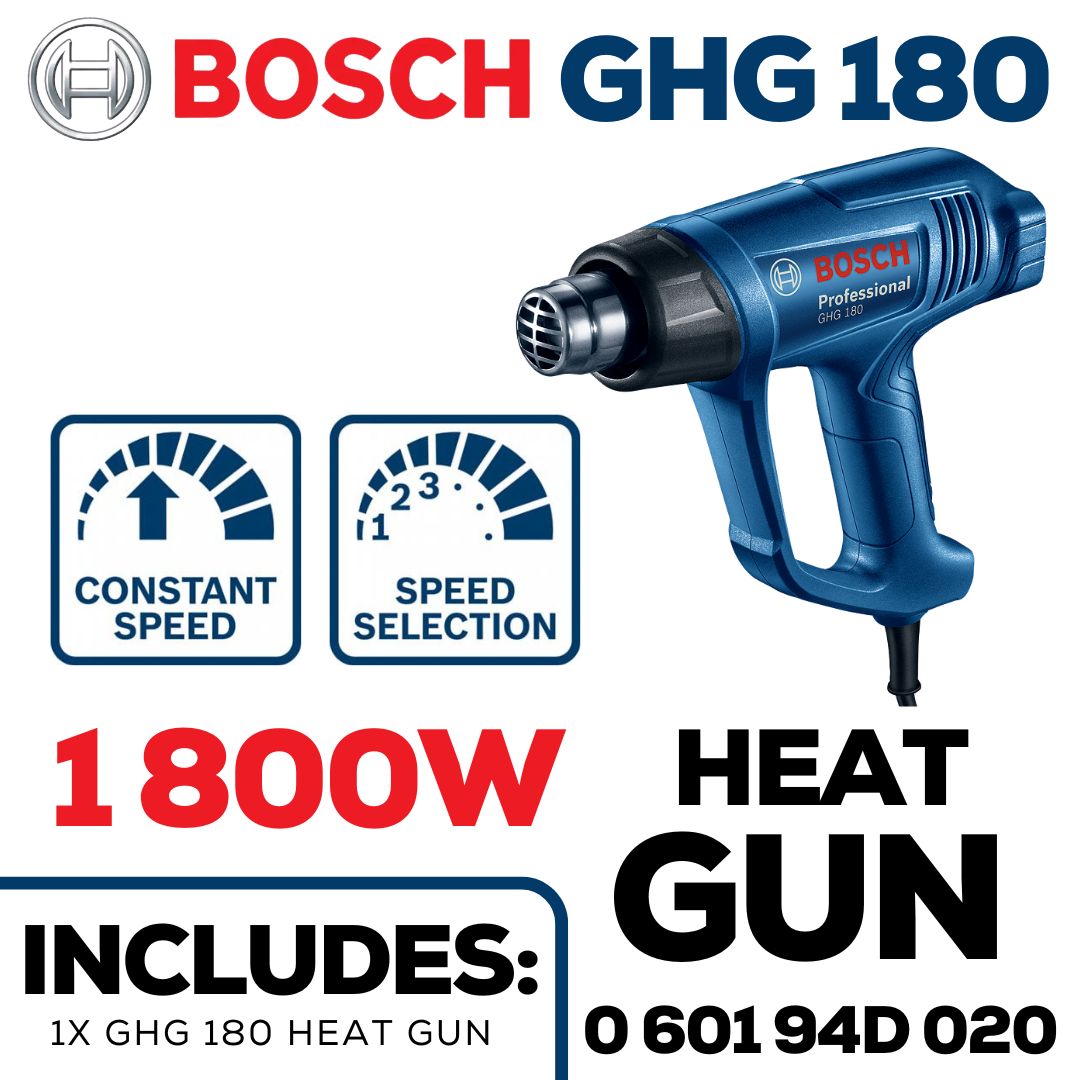 Bosch Varible Speed 1 800W Heat Gun | Shop Online