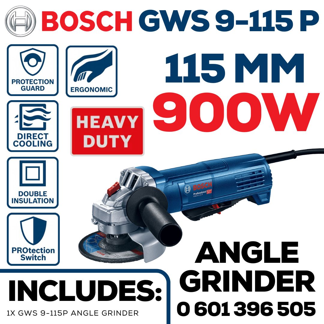 Bosch 900W Angle Grinder 115mm Paddle Switch | Shop Online
