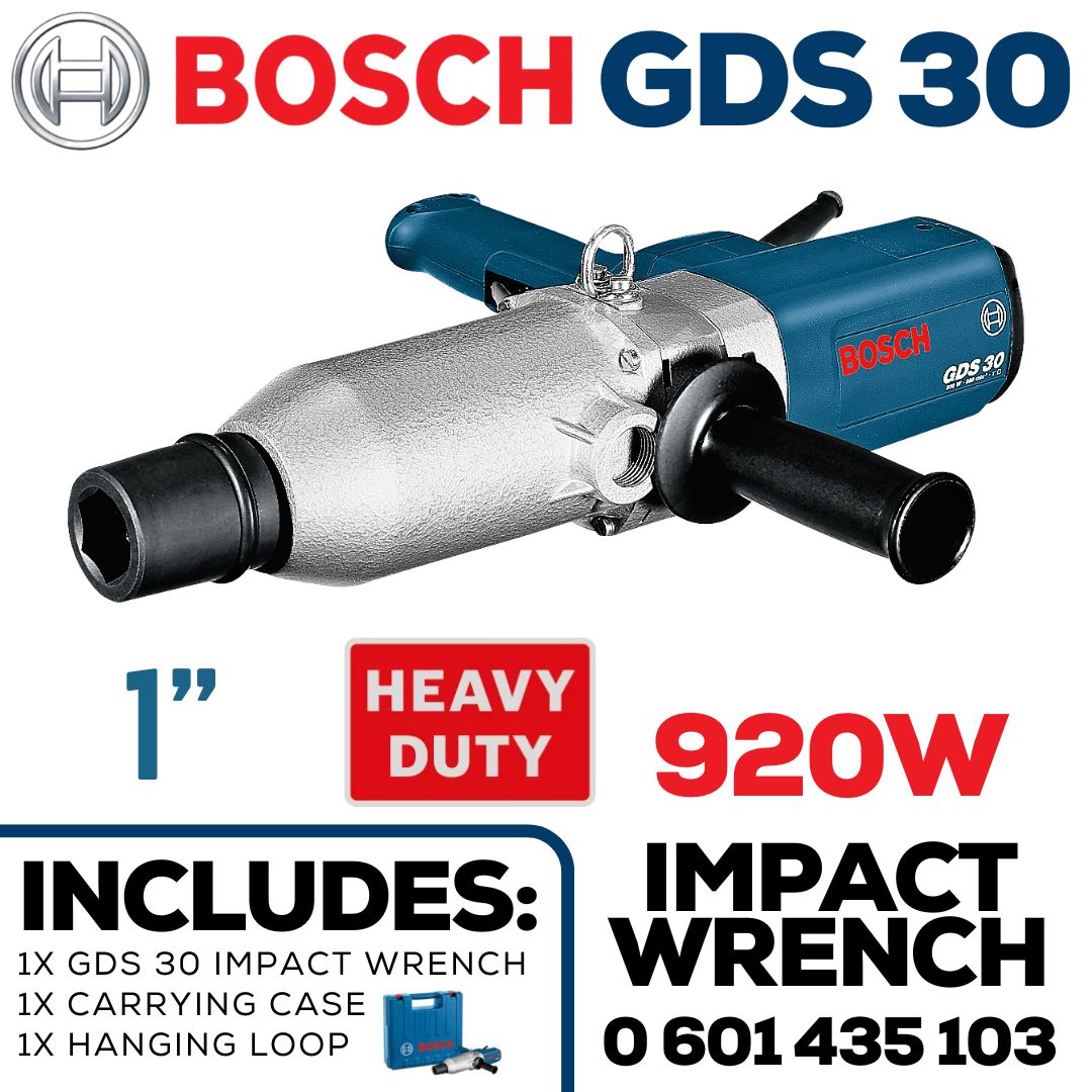 Bosch Impaxct Wrench 920W | 1 000Nm | 1" | M30 Max Bolt Size