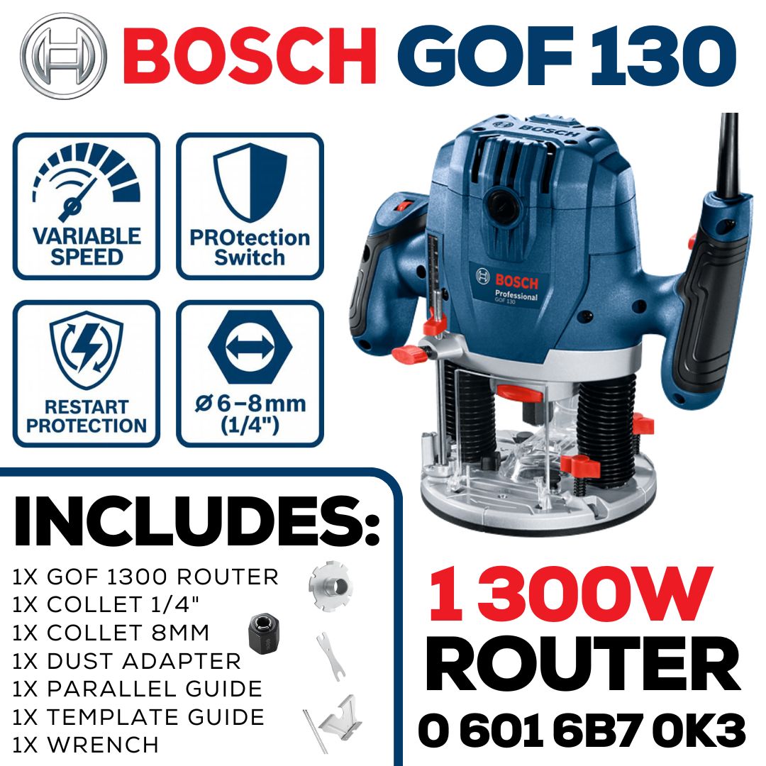 Bosch 1 300EW Router Heavy Duty 1/4