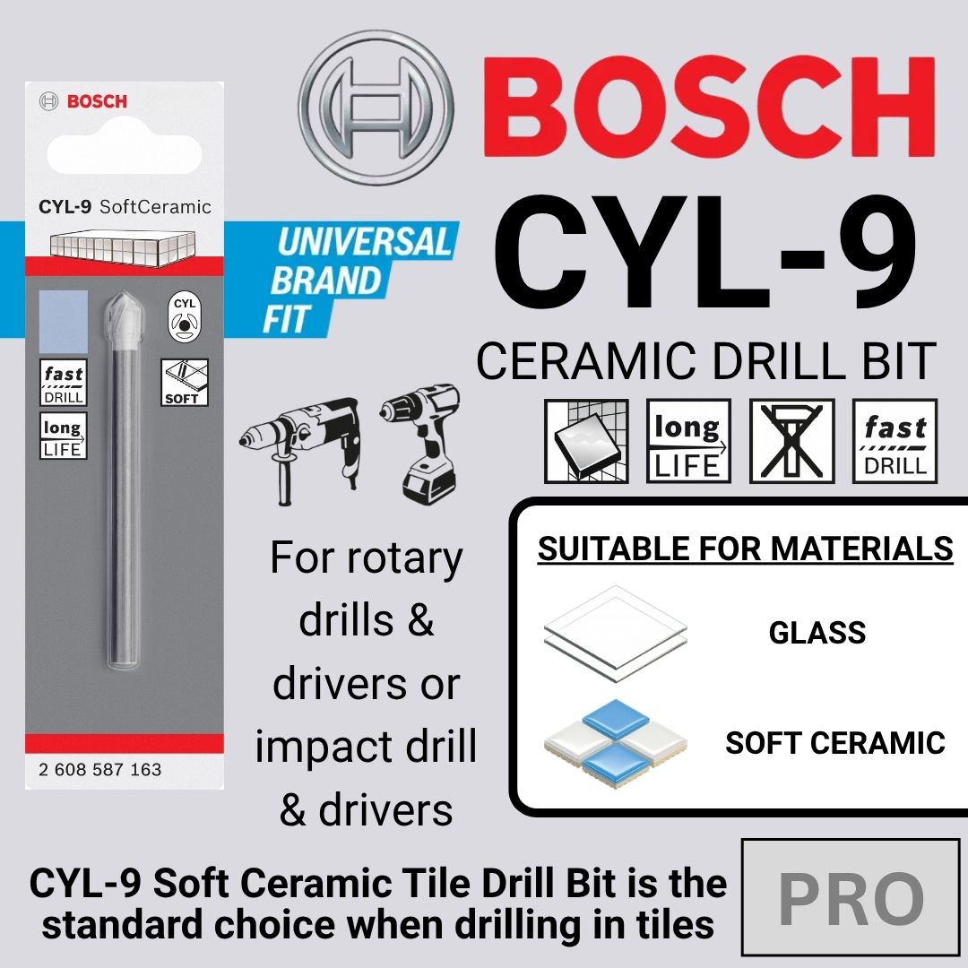 Bosch Pro CYL-9 Ceramic Drill Bit