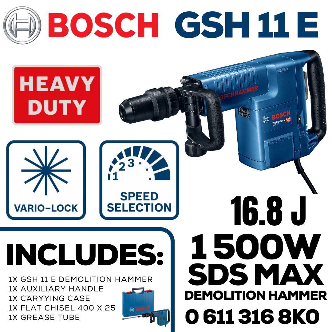 Bosch Demolition Hammer SDS Max | 16.8 J | 1 500W