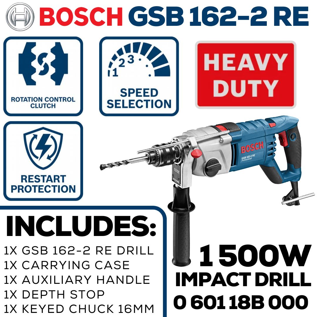 Bosch Impact Drill 1 500W | 16mm Chuck