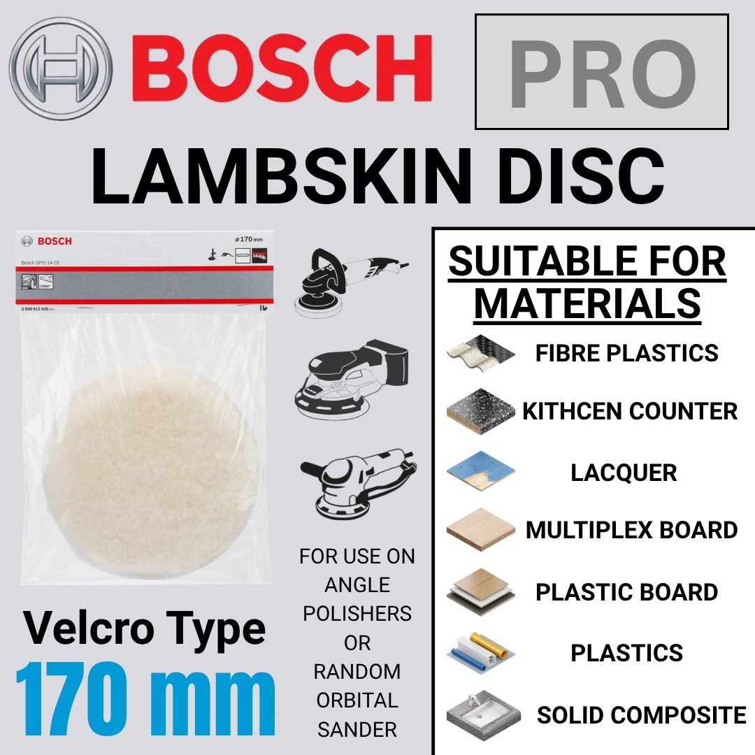 Bosch Pro Lambskin Disc | 170 mm | Velcro