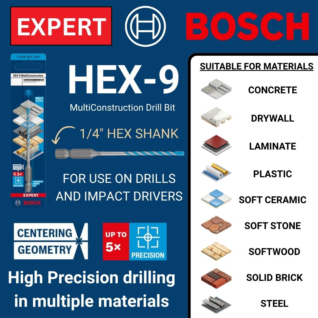 Bosch HEX-9 Multi Purpose Drill Bit Expert