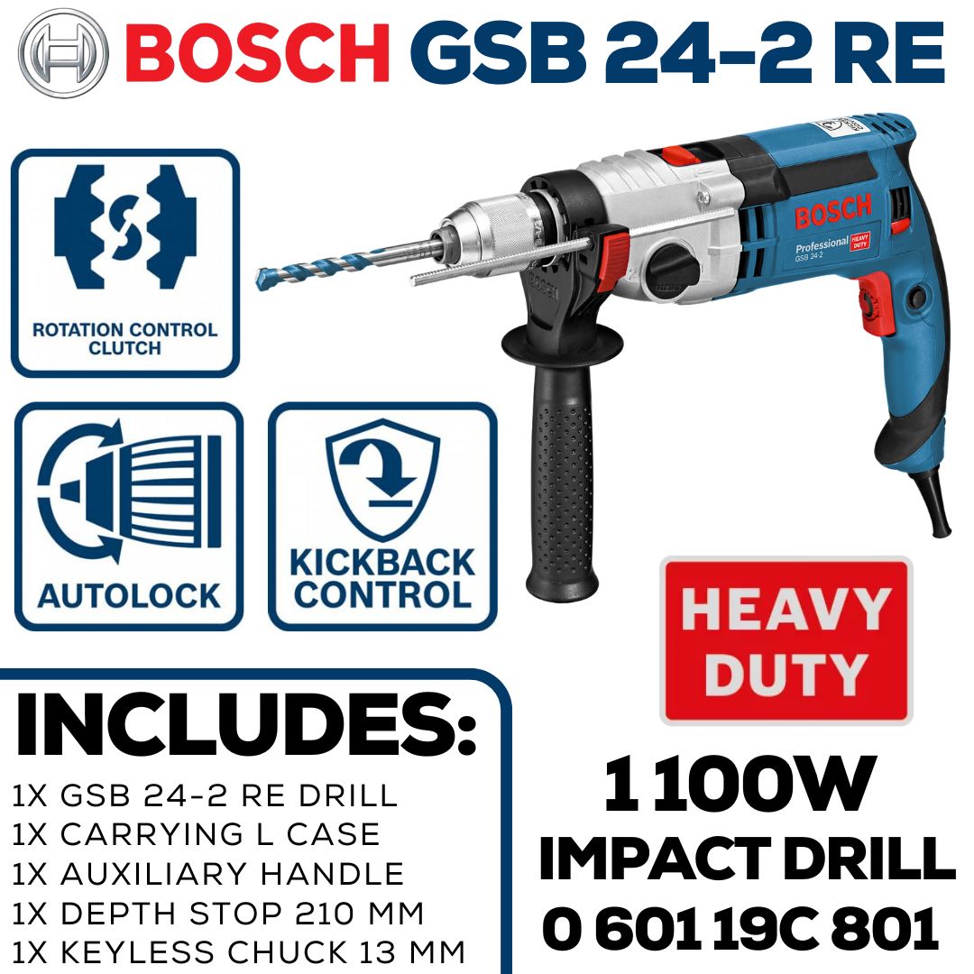 Bosch Impact Drill 1 100W | 13mm Keyless Chuck