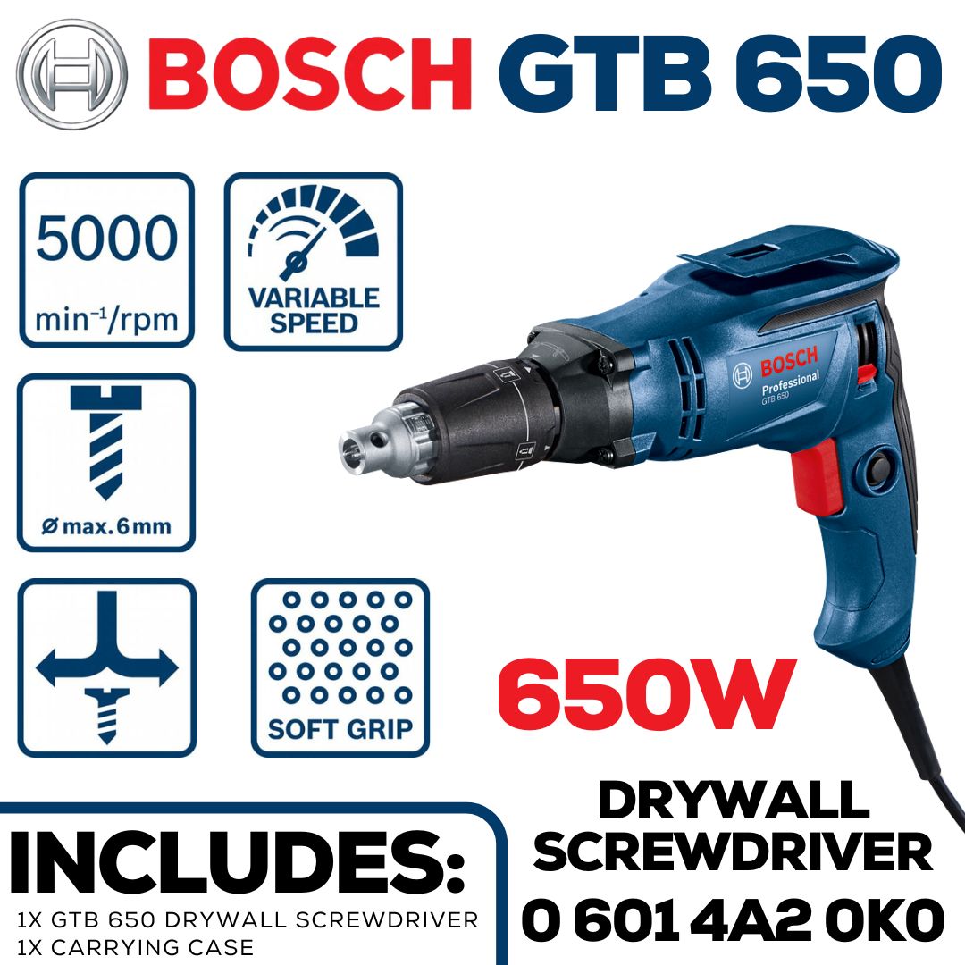 Bosch Professional Drywall Screwdriver 650W | GTB 650