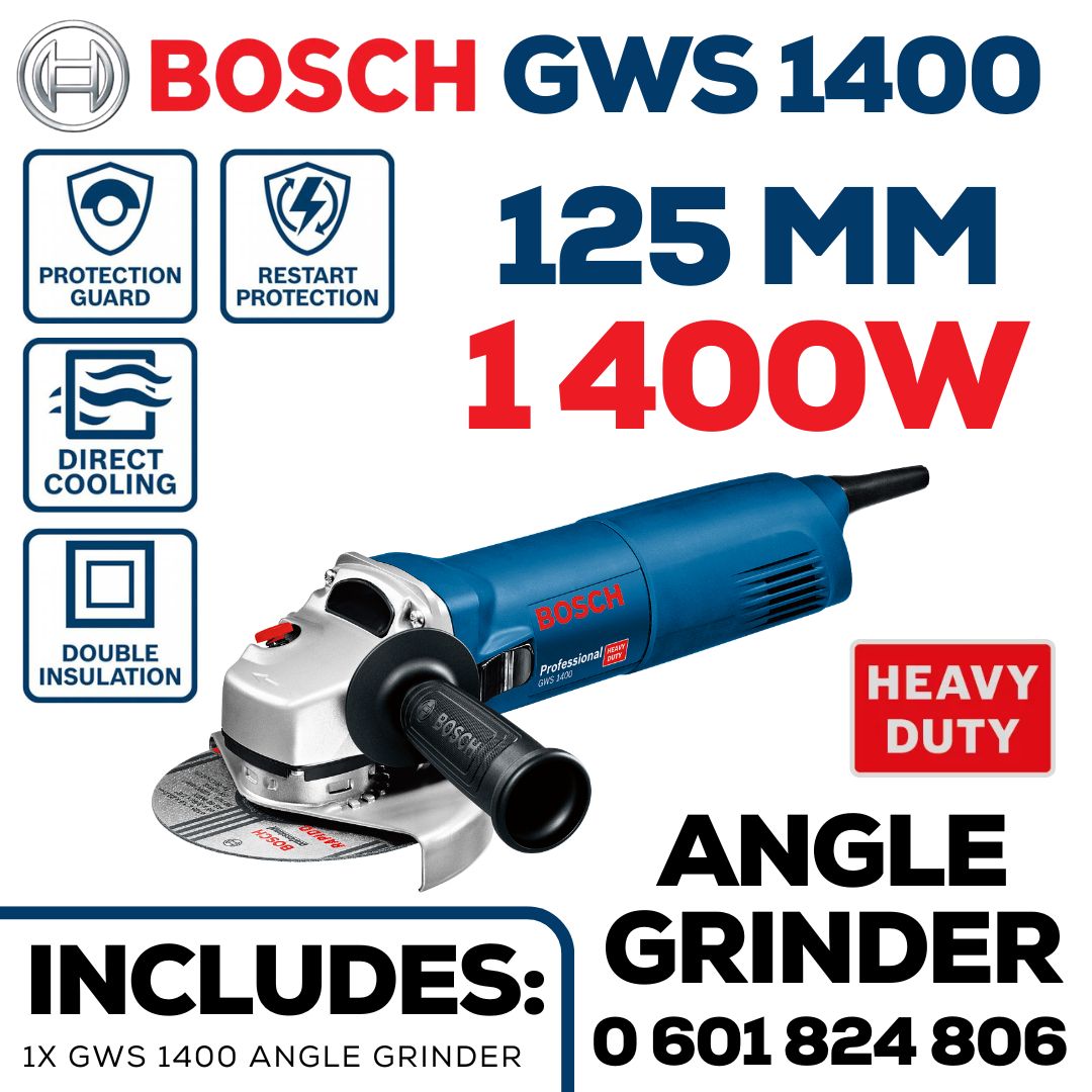 Bosch 1 400W Angle Grinder 125mm | Shop Online