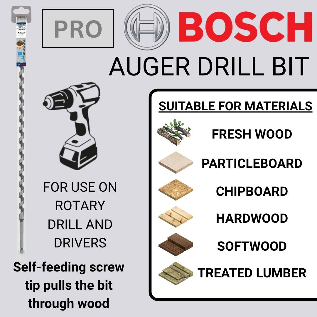 Bosch Wood Auger Drill Bit | Shop Online