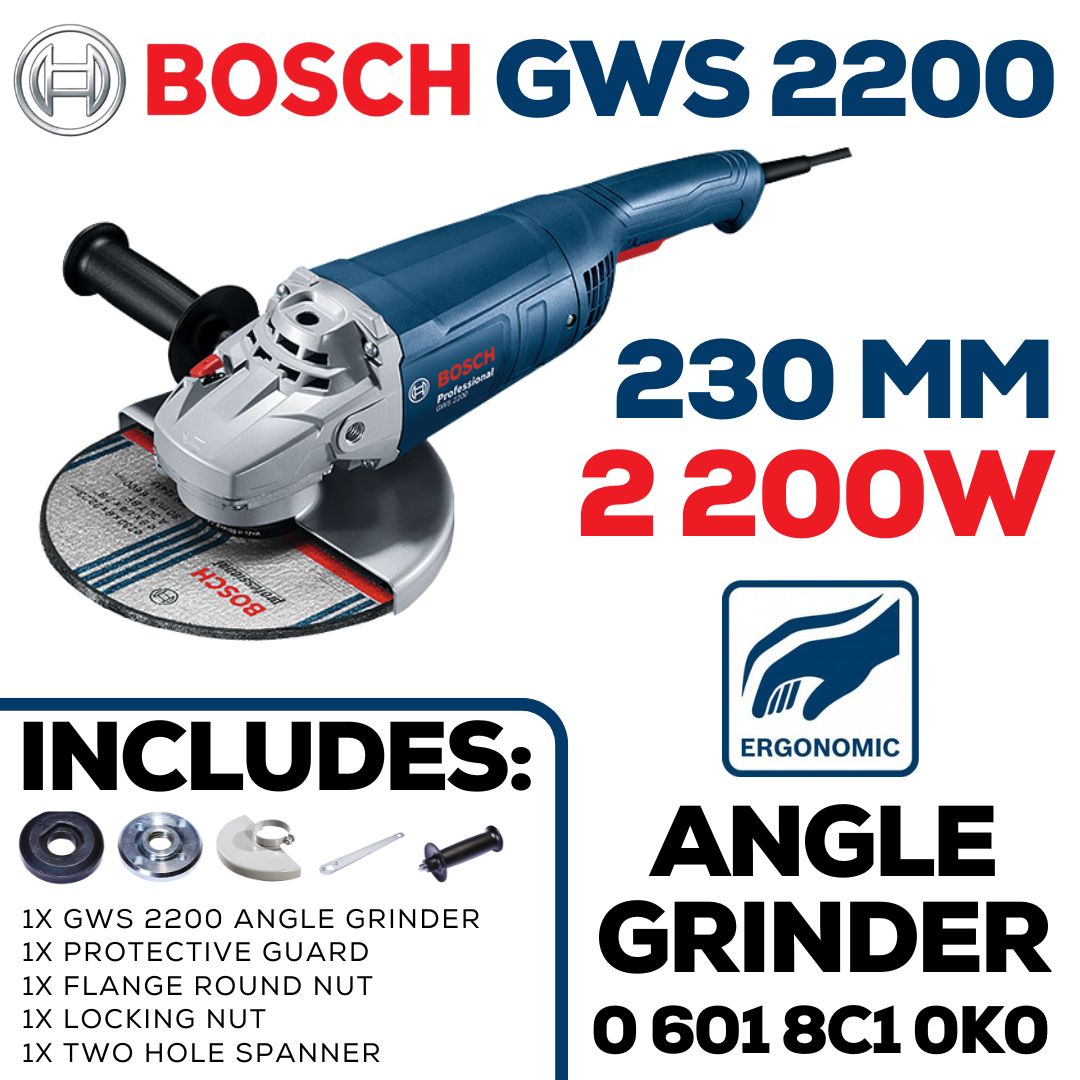 Bosch Professional Angle Grinder 2 200W | GWS 2200-230