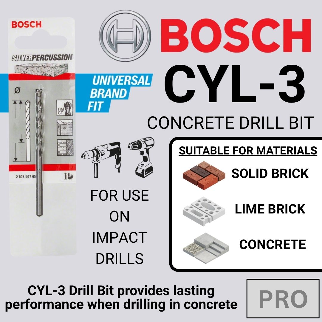 Bosch Pro CYL-3 Concrete Drill Bit