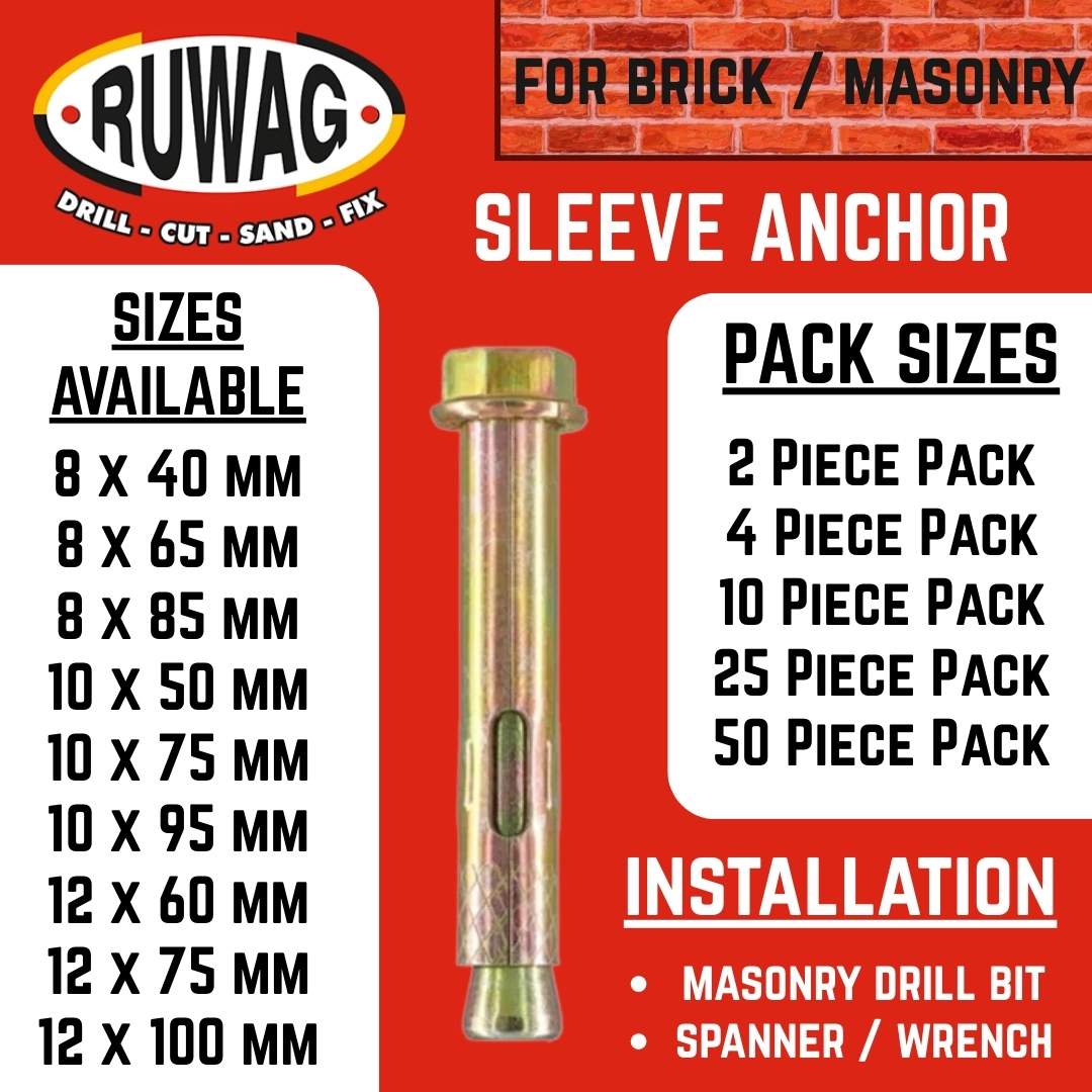 Ruwag Sleeve Anchor | Brick | Shop Online