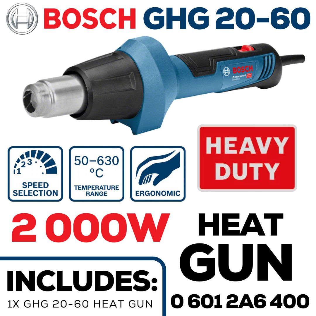 Bosch 2000W Straight Handle Heat Gun