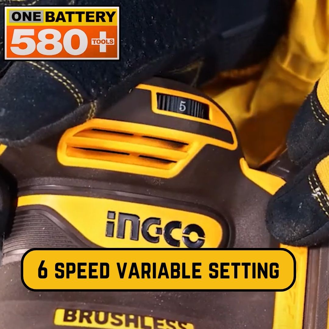 Ingco 20V Random Orbital Sander Brushless | Bethanie Hardware