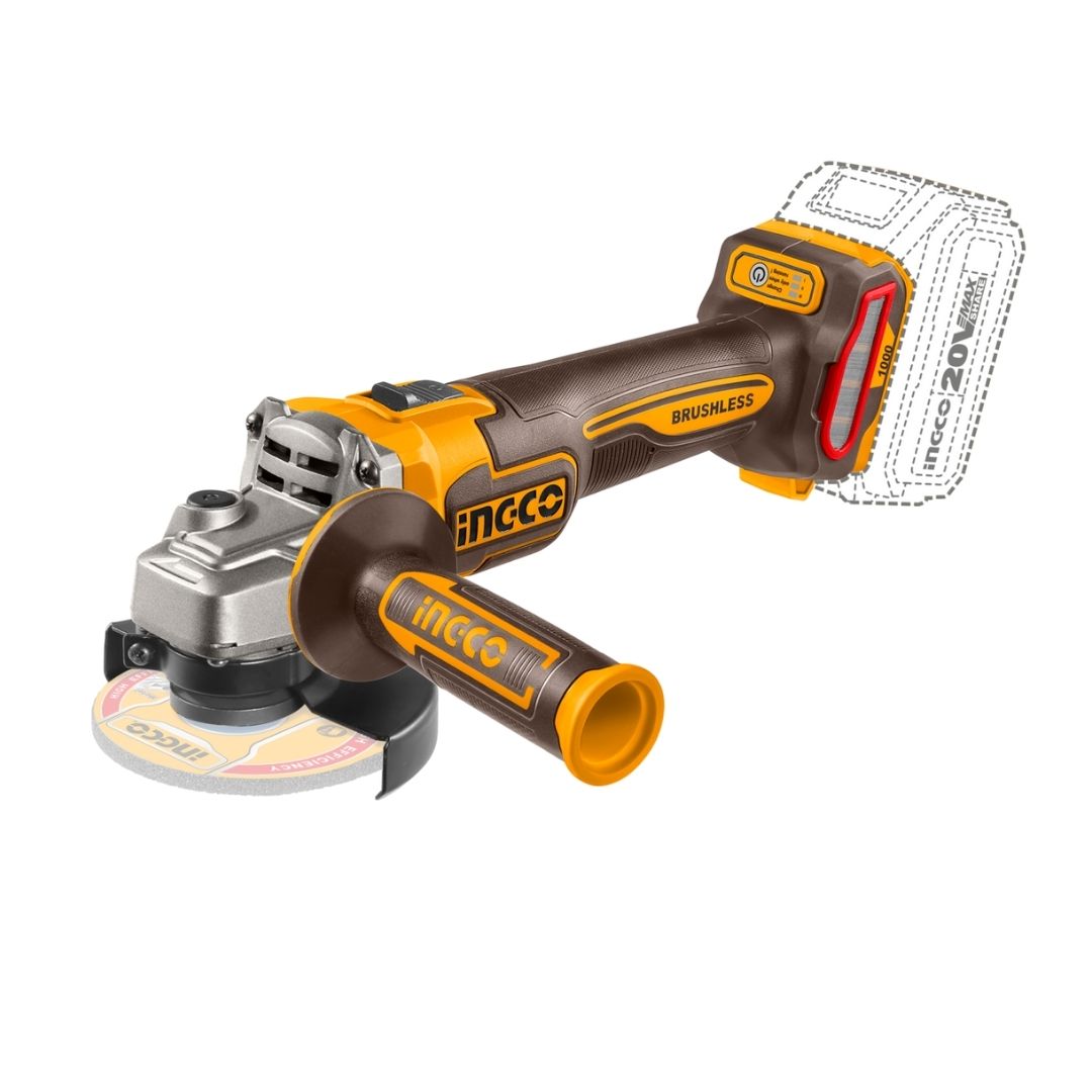 Ingco 20V Angle Grinder 115mm 1 000W - Bethanie Hardware