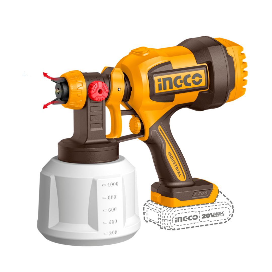 Ingco Cordless 20V Spray Gun