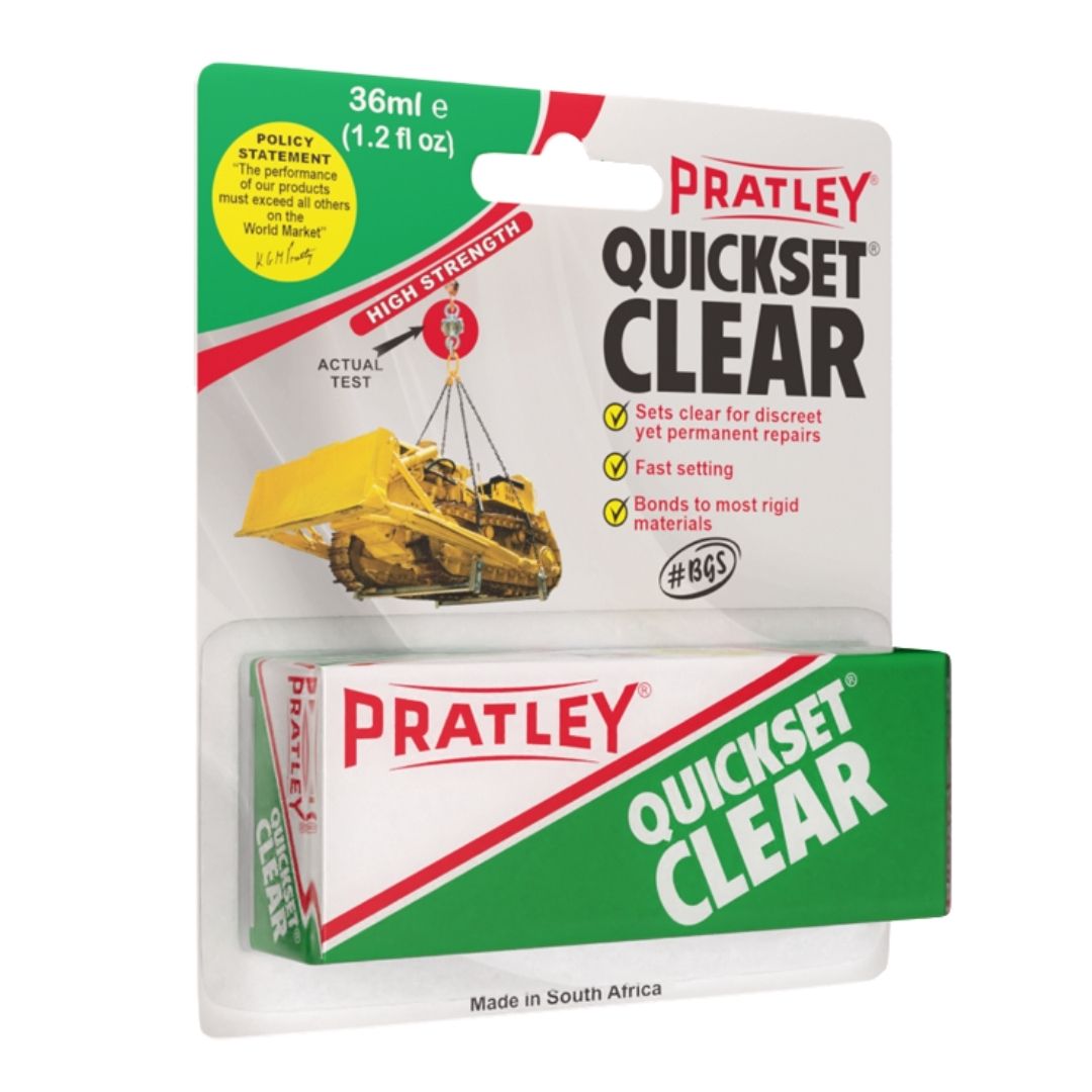 Pratley Quickset Clear - High Strength Epoxy Adhesive