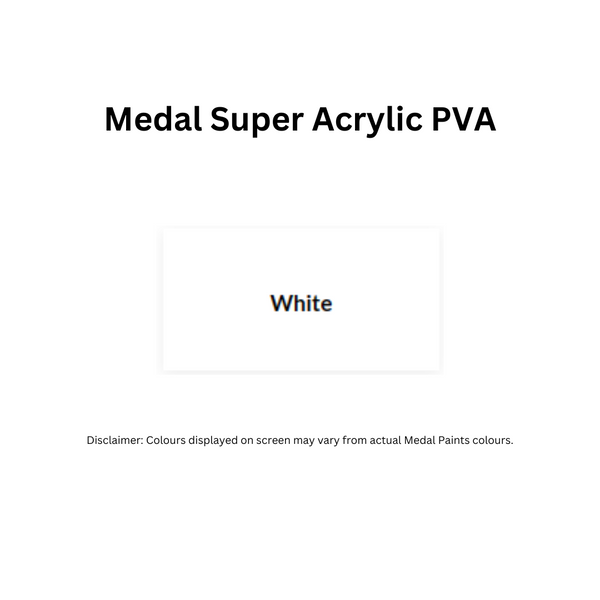 MEDAL SUPER ACRYLIC PVA BRILLIANT WHITE