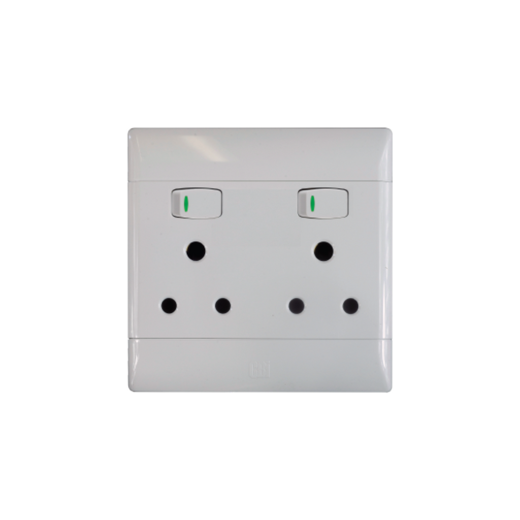 CBI Wall Socket Double 4x4