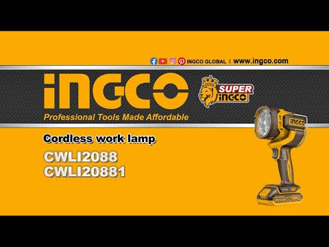 Ingco 20V Work Lamp | 2 000 Lumens | P20S