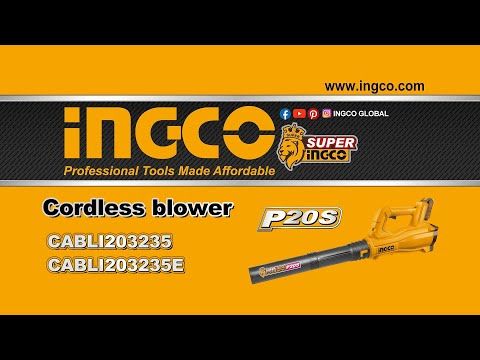 Ingco 20V Leaf Blower Kit | Single Speed | P20S
