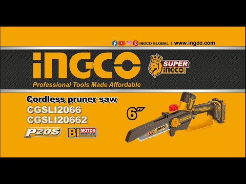 Ingco 20V Chainsaw Brushless | 6