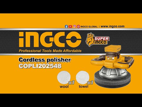 Ingco 20V Polisher 254 mm | Brushless | P20S