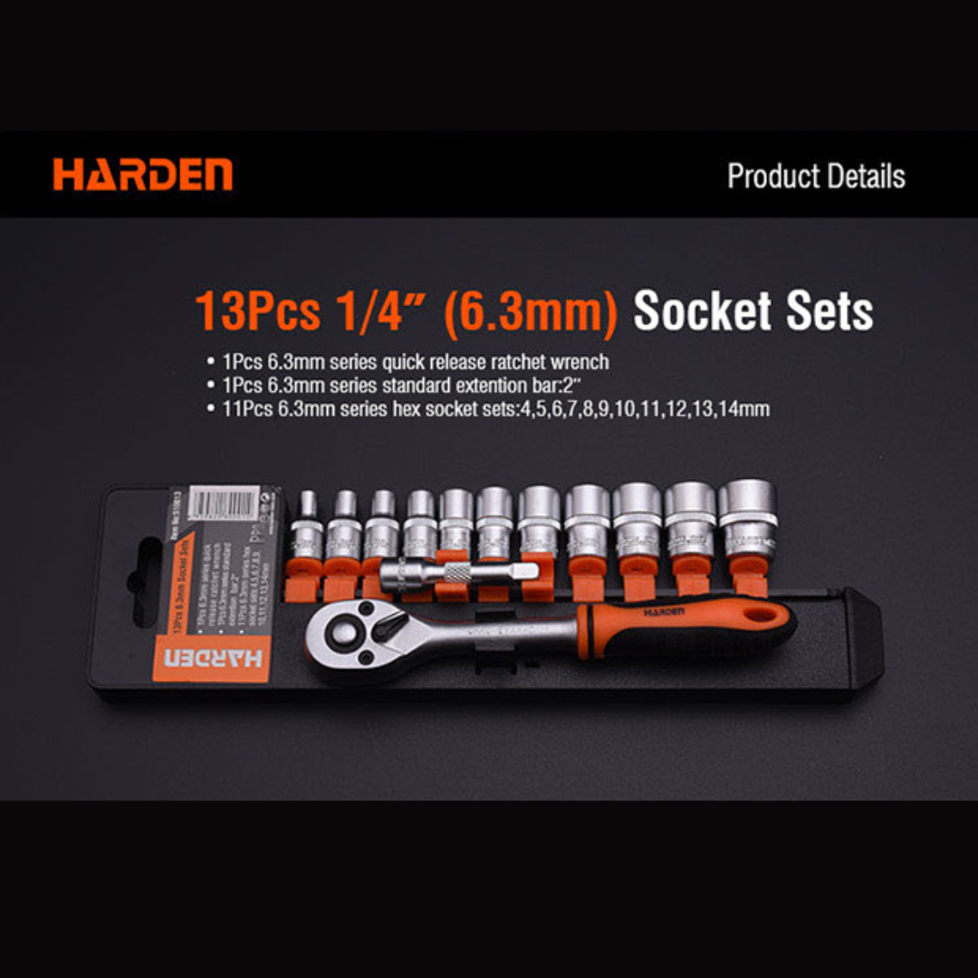 Harden Socket Set 1/4