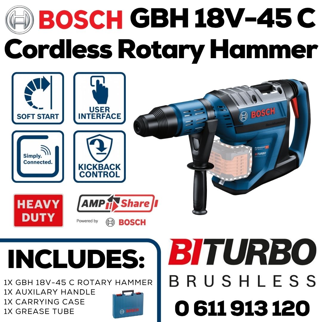 Bosch SDS Max Hammer Cordless | Bethanie Hardware