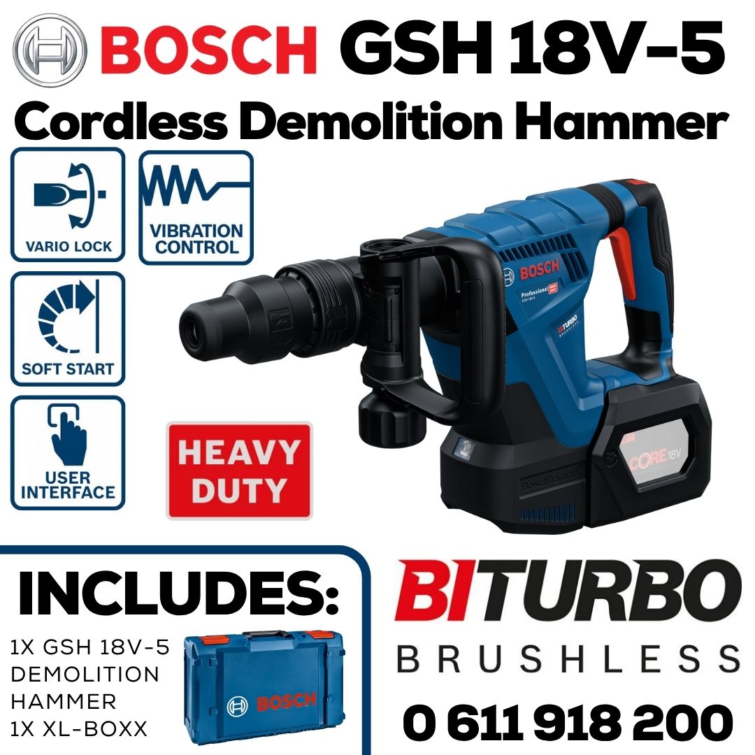 Bosch 18V Demolition Hammer 8.5J | Bethanie Hardware