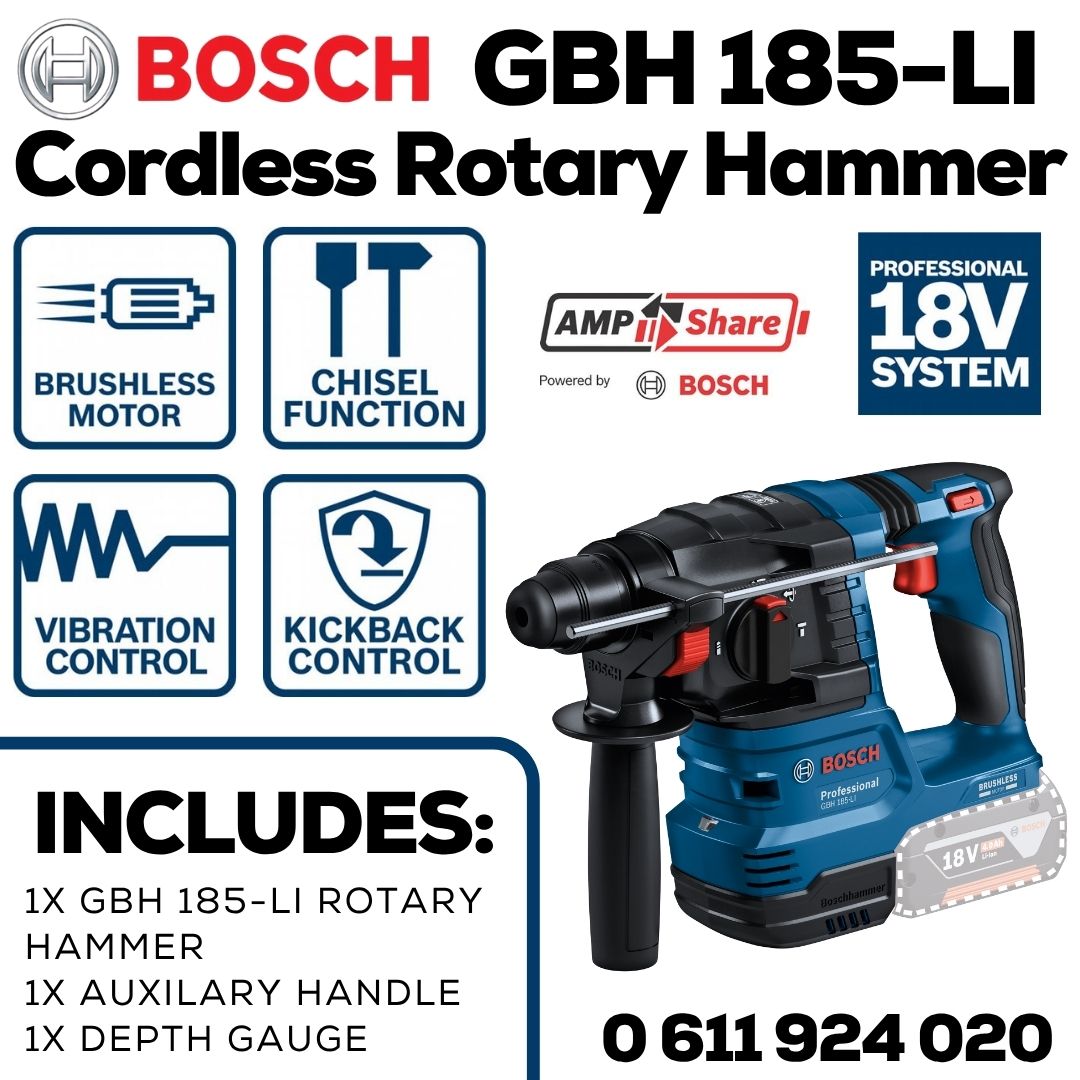 Bosch Professional Cordless Rotary Hammer | GBH 185-LI | Bethanie Hardware