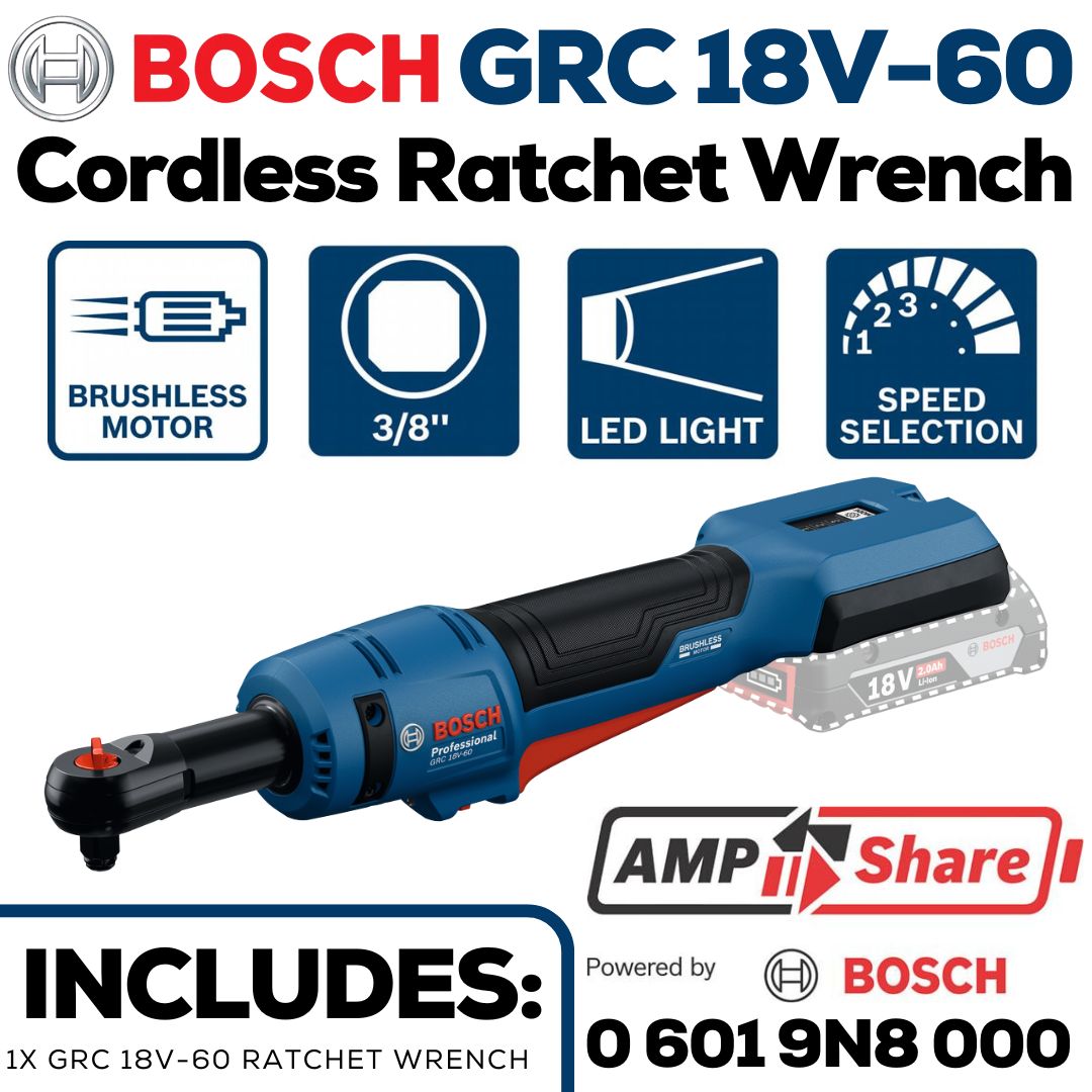 Bosch Professional 18V 3/8" Ratchet Wrench | GRC 18V-60