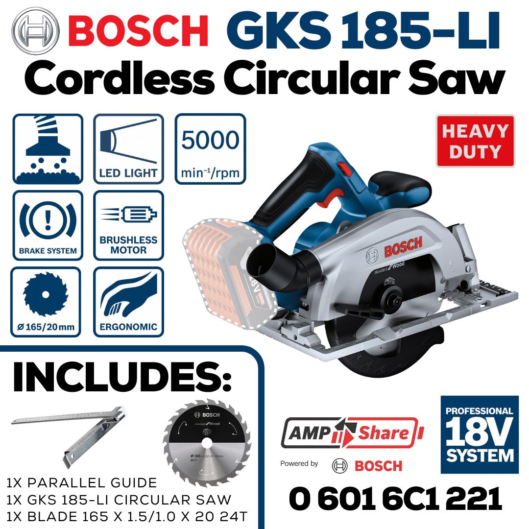Bosch Professional Cordless Circular Saw | GKS 185-LI | Bethanie Hardware