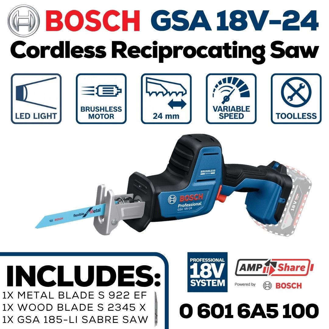 Bosch 18V Cordless Sabre Saw | GSA 18V-24