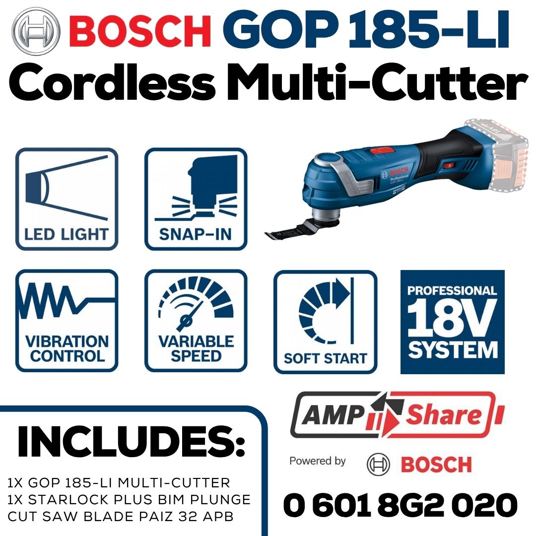 Bosch Professional Multi-Cutter | GOP 185-LI