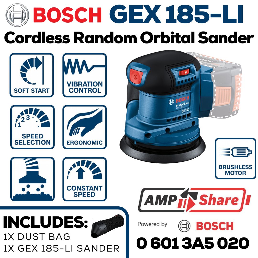 Bosch 18V Random Orbital Sander - Bethanie Hardware
