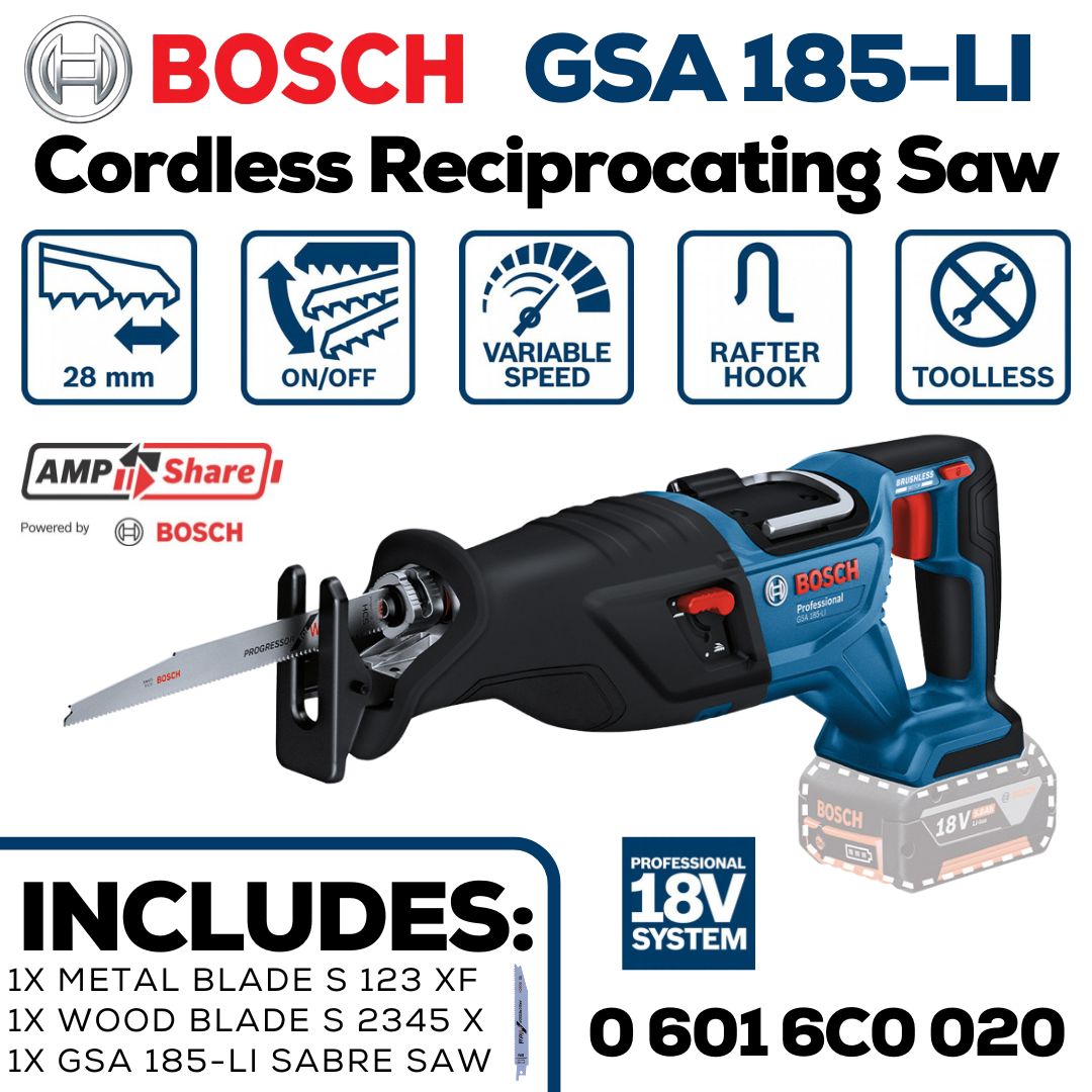 Bosch 18V Sabre Saw GSA 185-LI | Bethanie Hardware