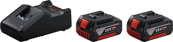 BOSCH 18V Starter Set - 2X GBA 18V 4.0AH + GAL 18V-40