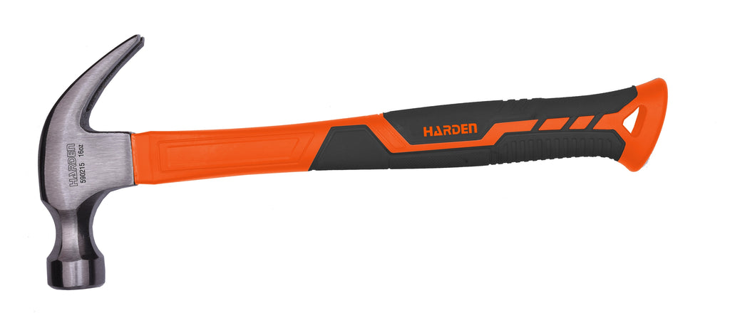 Harden 0.50kg/16oz Claw Hammer Fibreglass Handle