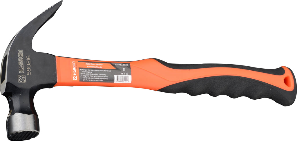 Harden 0.70kg/24oz Claw Hammer with Fibreglass Handle