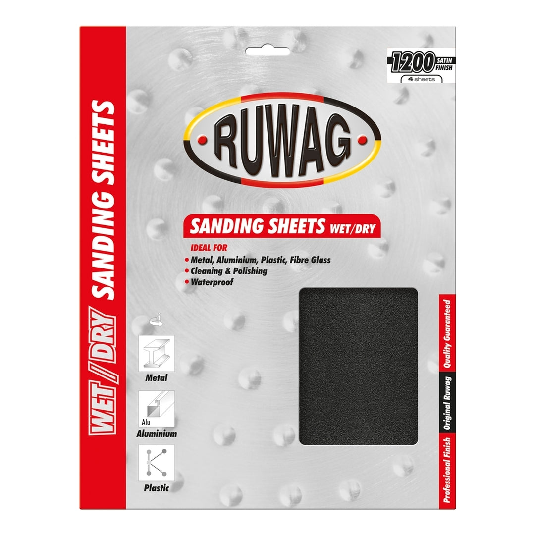 Ruwag p60 waterpapier 4 pak /pk Skuurpapier