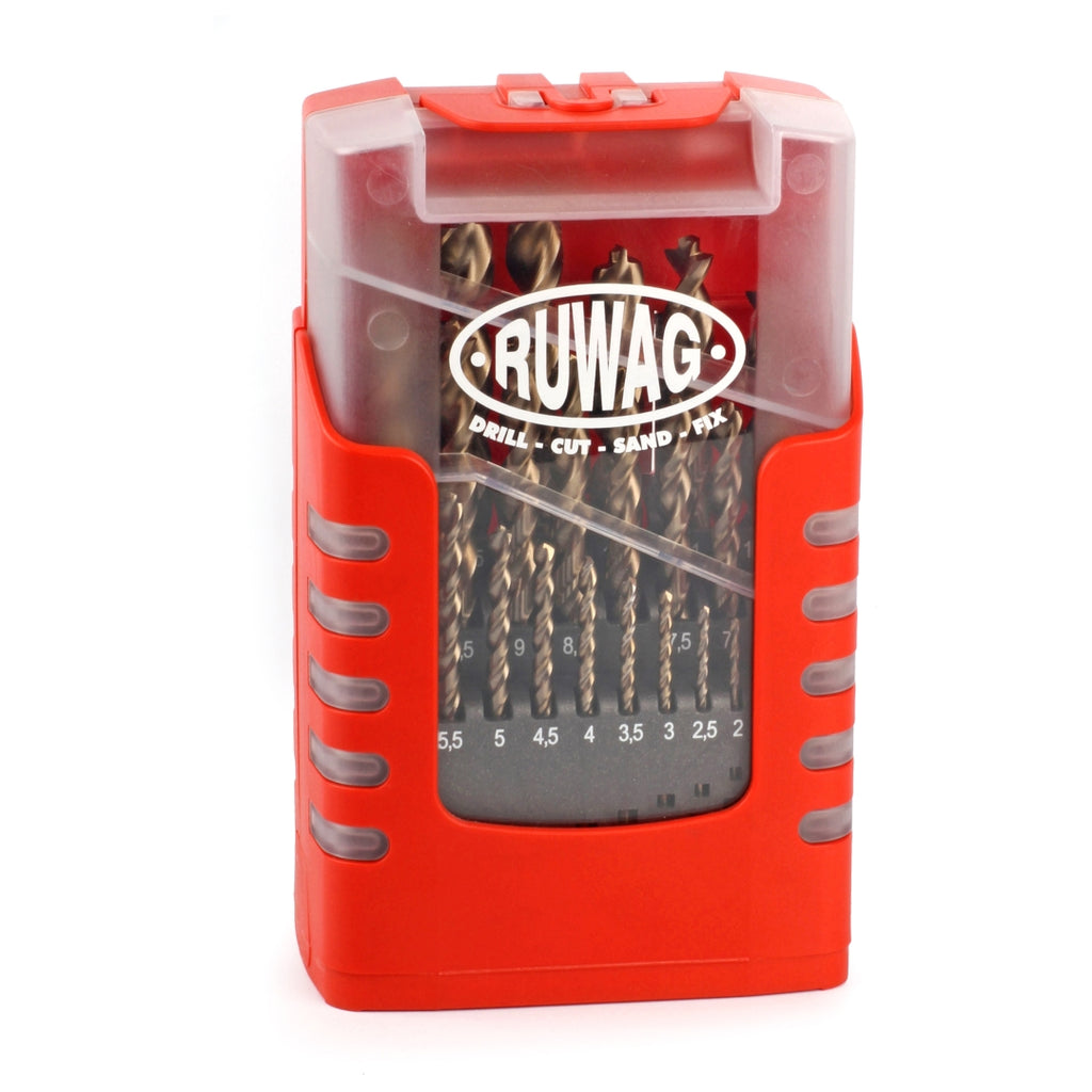 Ruwag 225 Piece Turbo Metal Drill Bit Set - Grip Box