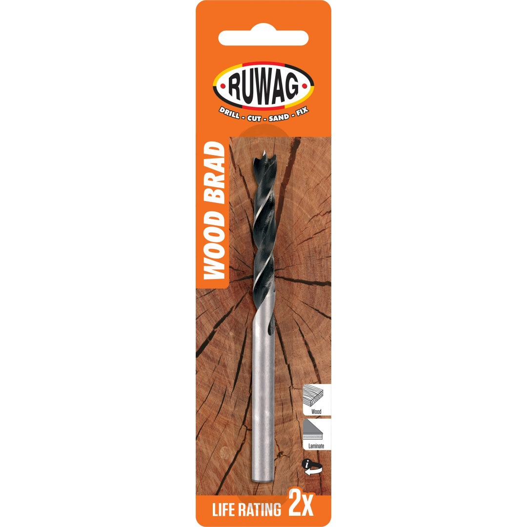 ruwag wood brad drill bit with point