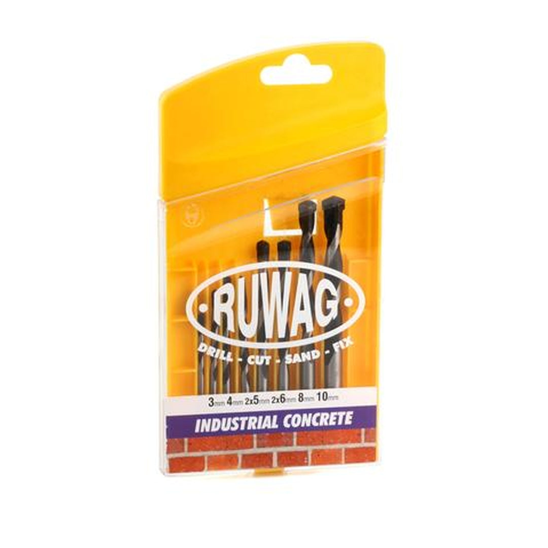 Ruwag 8 Piece Industrial Concrete Drill Bit Set