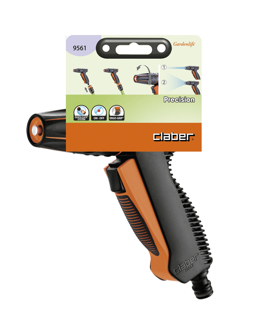 Claber PRECISION SPRAY PISTOL WITH ADJUSTABLE NOZZLE & FLOW REGULATION